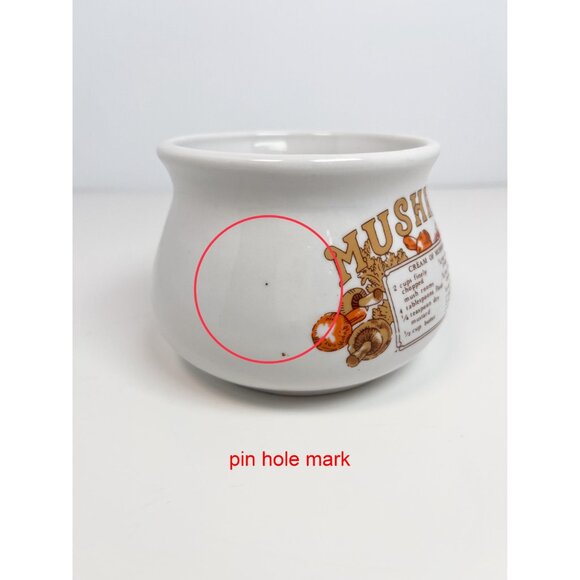 Vintage mushroom soup mug - with cream of mushroom recipe - Picture 7 of 8